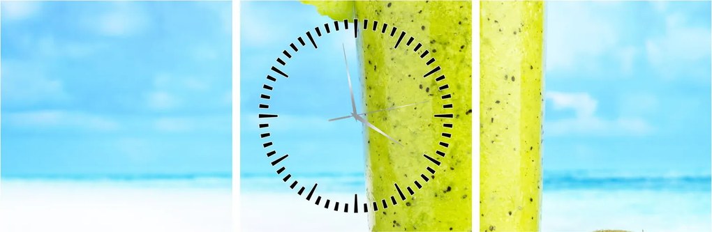 Kép - kiwi smoothie (órával) (90x30 cm)