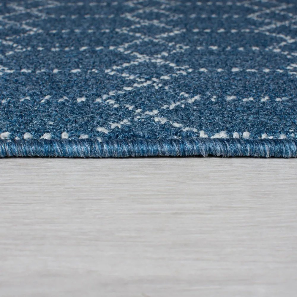 Sötétkék mosható futószőnyeg 57x230 cm Argyll – Flair Rugs