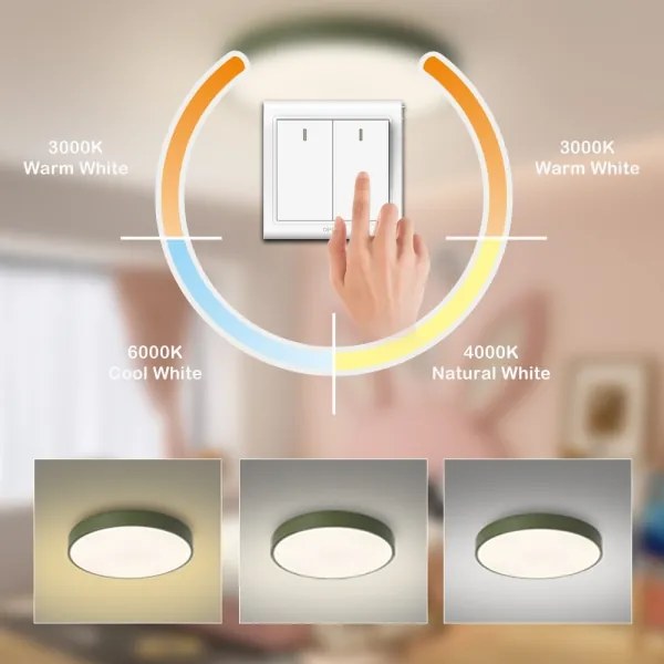 Brilagi - LED mennyezeti lámpatest POOL LED/60W/230V 3000/4000/6000K 60 cm zöld