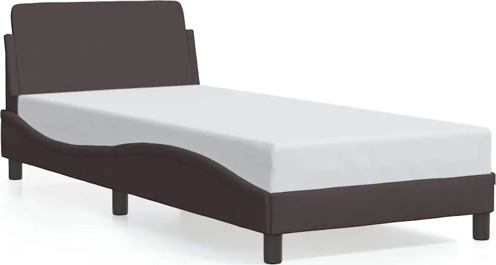vidaXL sötétbarna szövet ágykeret Dover 80x200 cm