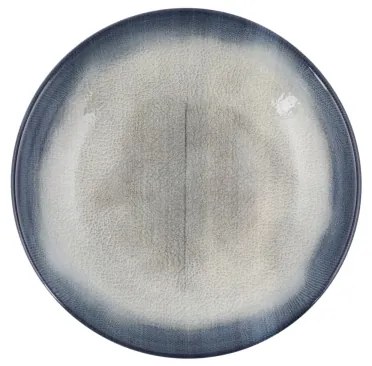 26 részes étkészlet kék/barna/porcelán