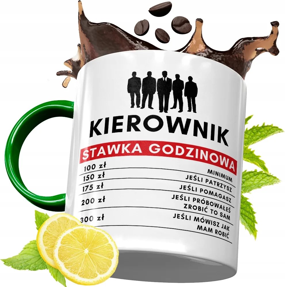 Zöld Bögre Vezetőnek Születésnapra Ajándék fényképes nyomtatással