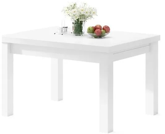 RALF fehér kihúzható étkezőasztal 12 személyre
