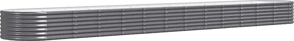 vidaXL antracitszürke horganyzott acél kerti magaságyás 512x80x36 cm