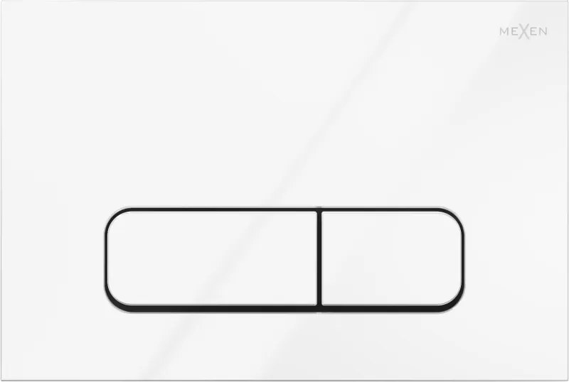 Mexen Fenix Air 02 pneumatikus öblítőgomb, fényes fehér - 6A0200