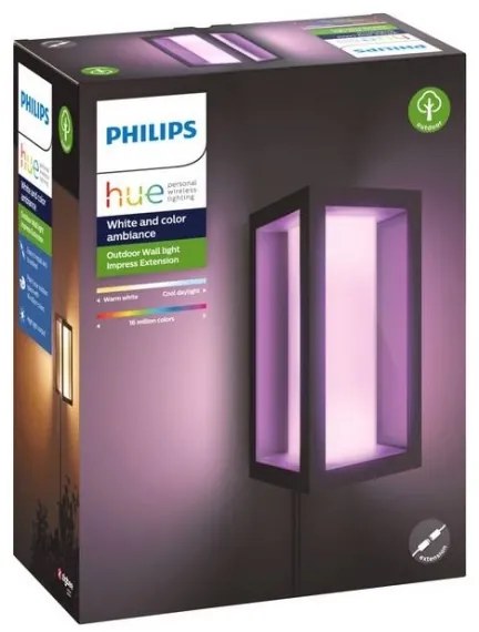 Philips 17459/30/P7 - Hue IMPRESS kültéri LED RGB lámpa 2x8W IP44