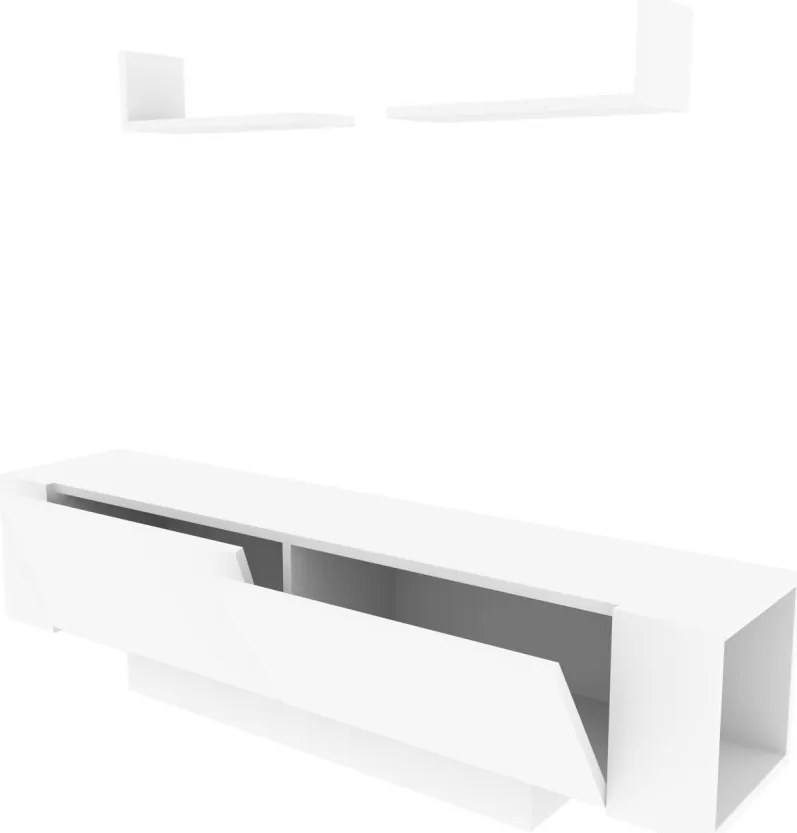 Ekol TV-állvány, fehér, 150 cm