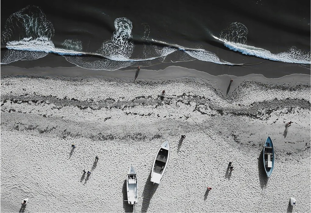 Dekoratív fotótapéta falra Könnyű összeszerelés Tengerparti nyugalom 152x104 Ragasztó