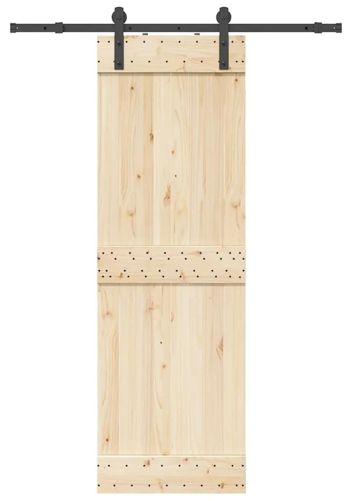 fekete acél tolóajtó fémszerelék készlet 152 cm