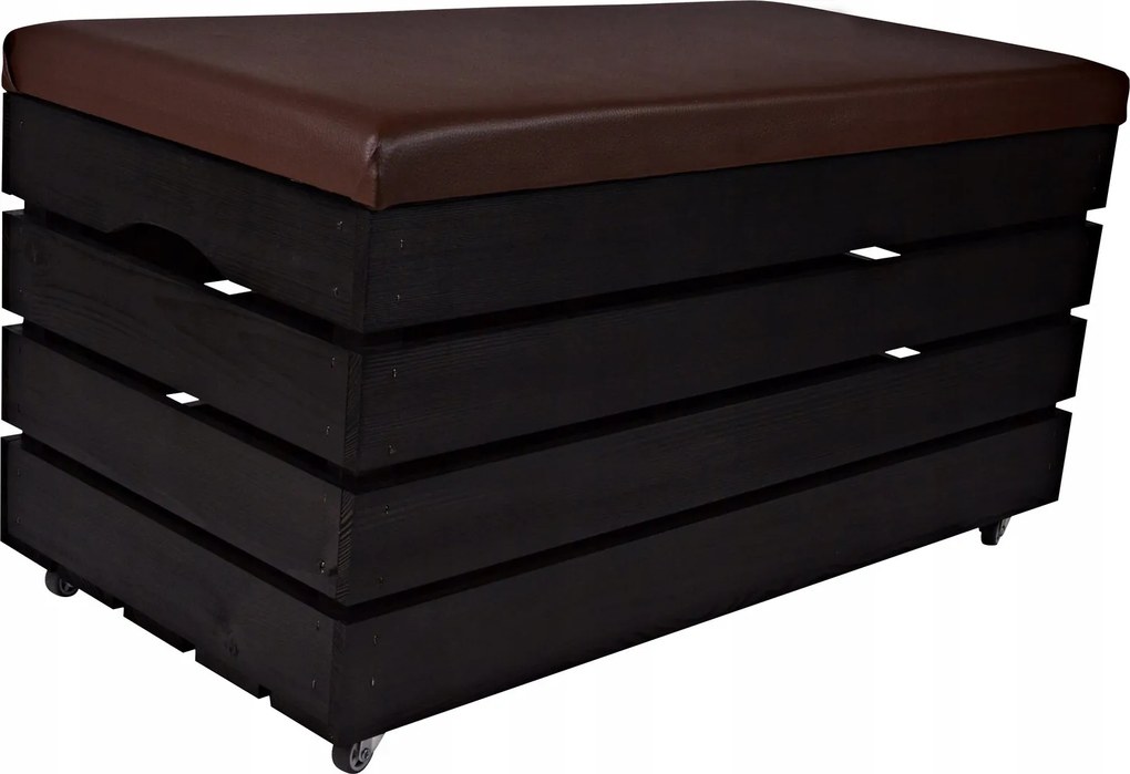 Fa Puff Láda Kerekekkel Láda Tároló