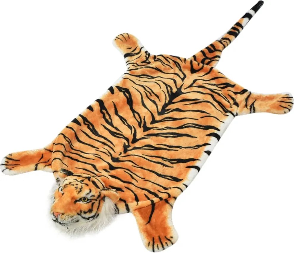 vidaXL barna plüss tigris szőnyeg 144 cm