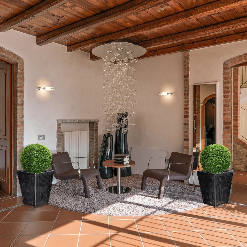 Casaria® Acapulco virágtartó szett 2 darabos - fekete