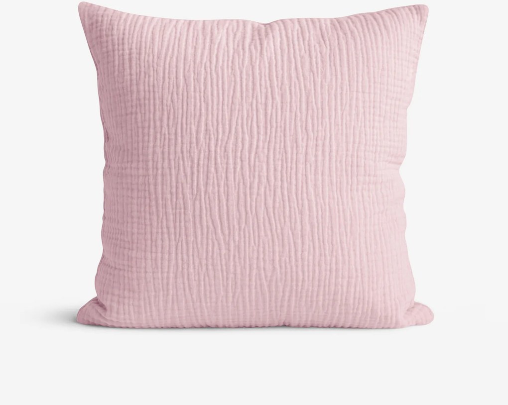 Goldea muszlin párnahuzat - pasztell rózsaszín 70 x 90 cm