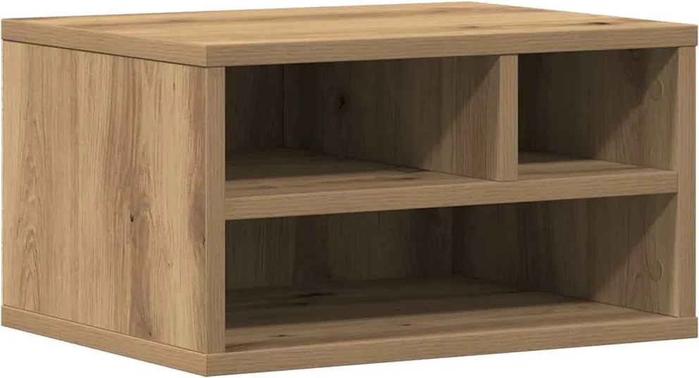 vidaXL Nyomtatóállvány Artisan tölgy 40 x 32 x 22,5 cm Faanyag