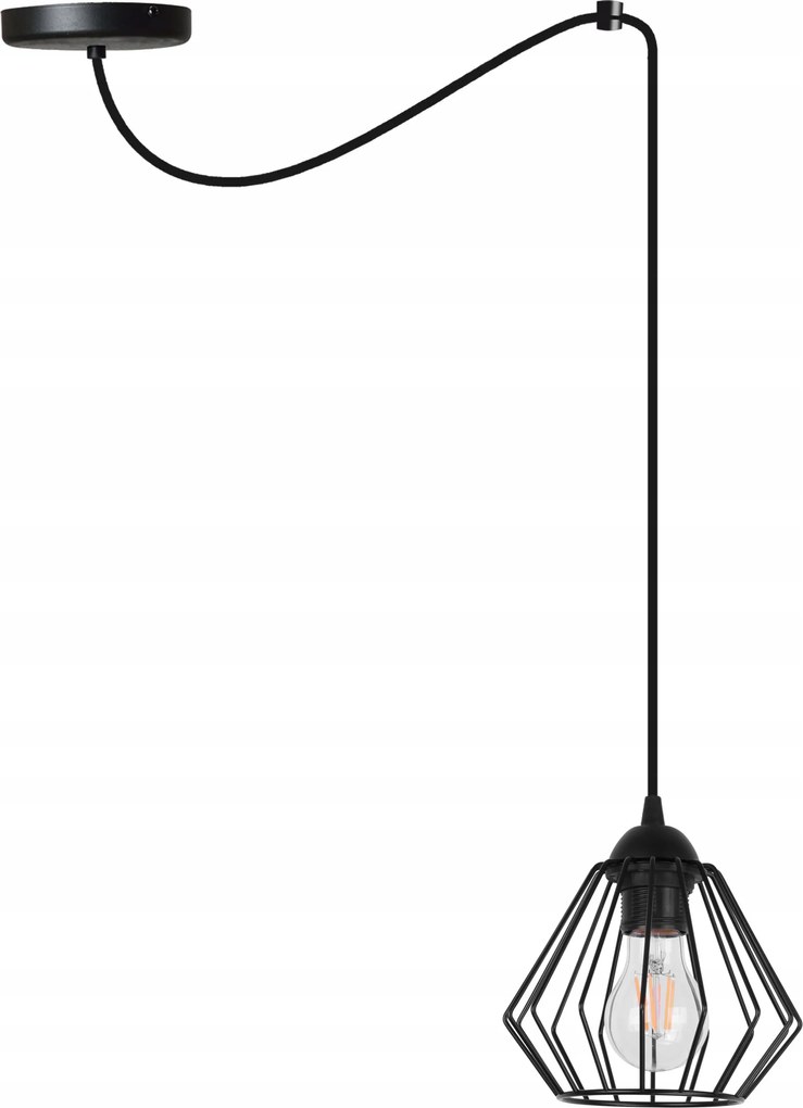 Mennyezeti Lámpa Lógó Fekete Csillár Egyetlen Pók Loft A Nappaliba