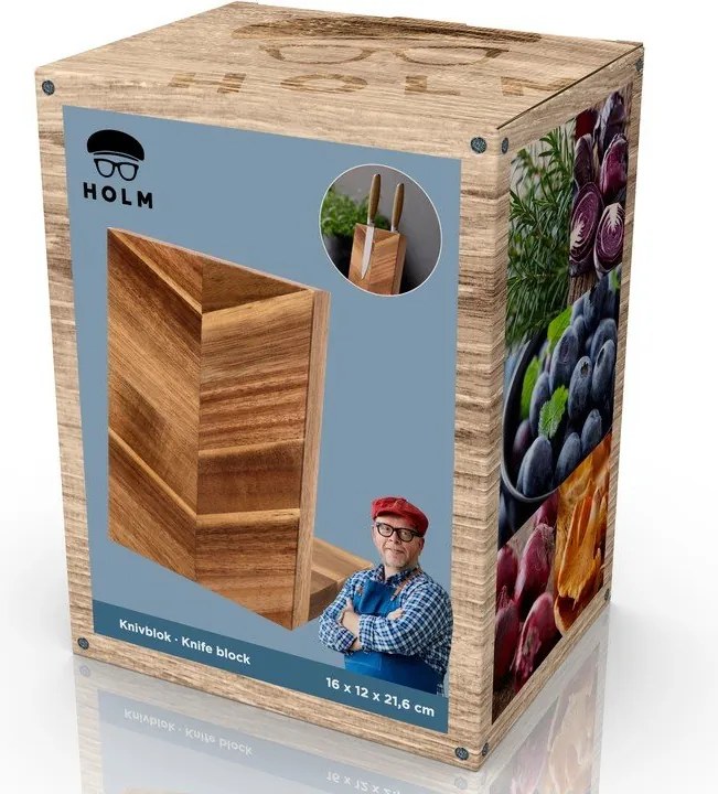 Fa mágneses késtartó – Holm