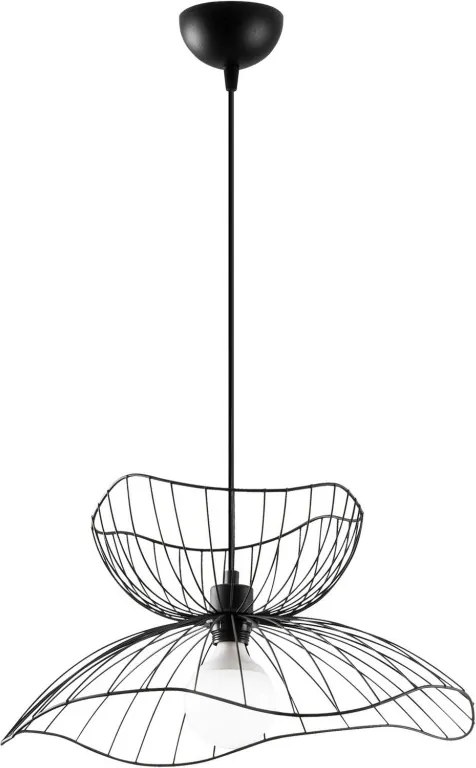 Farac 6390 fekete fém függőlámpa, Ø50 cm