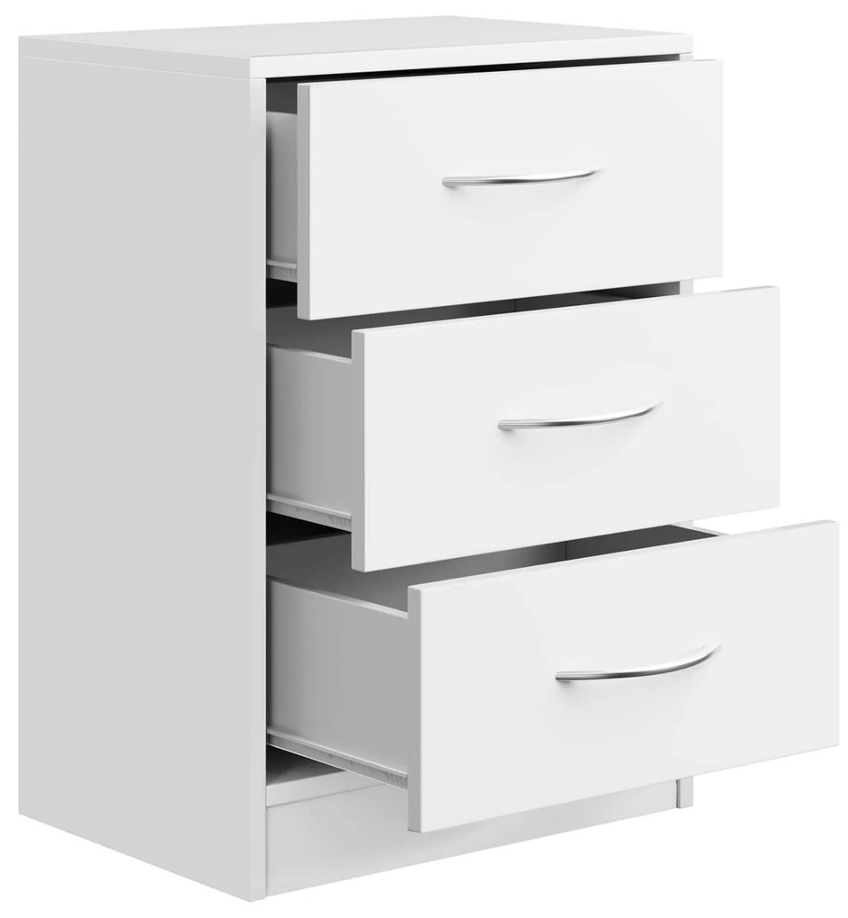 ELOISE éjjeliszekrény világítással, 54x39x28cm, fehér Casaria