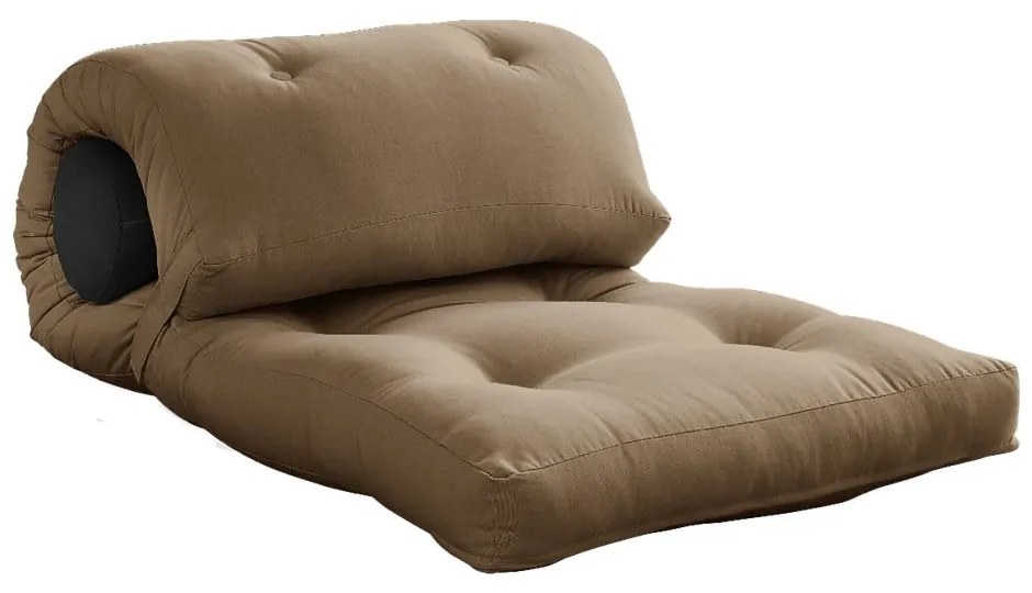 Szürkésbarna futon matrac 70x200 cm Wrap Mocca/Dark Grey – Karup Design
