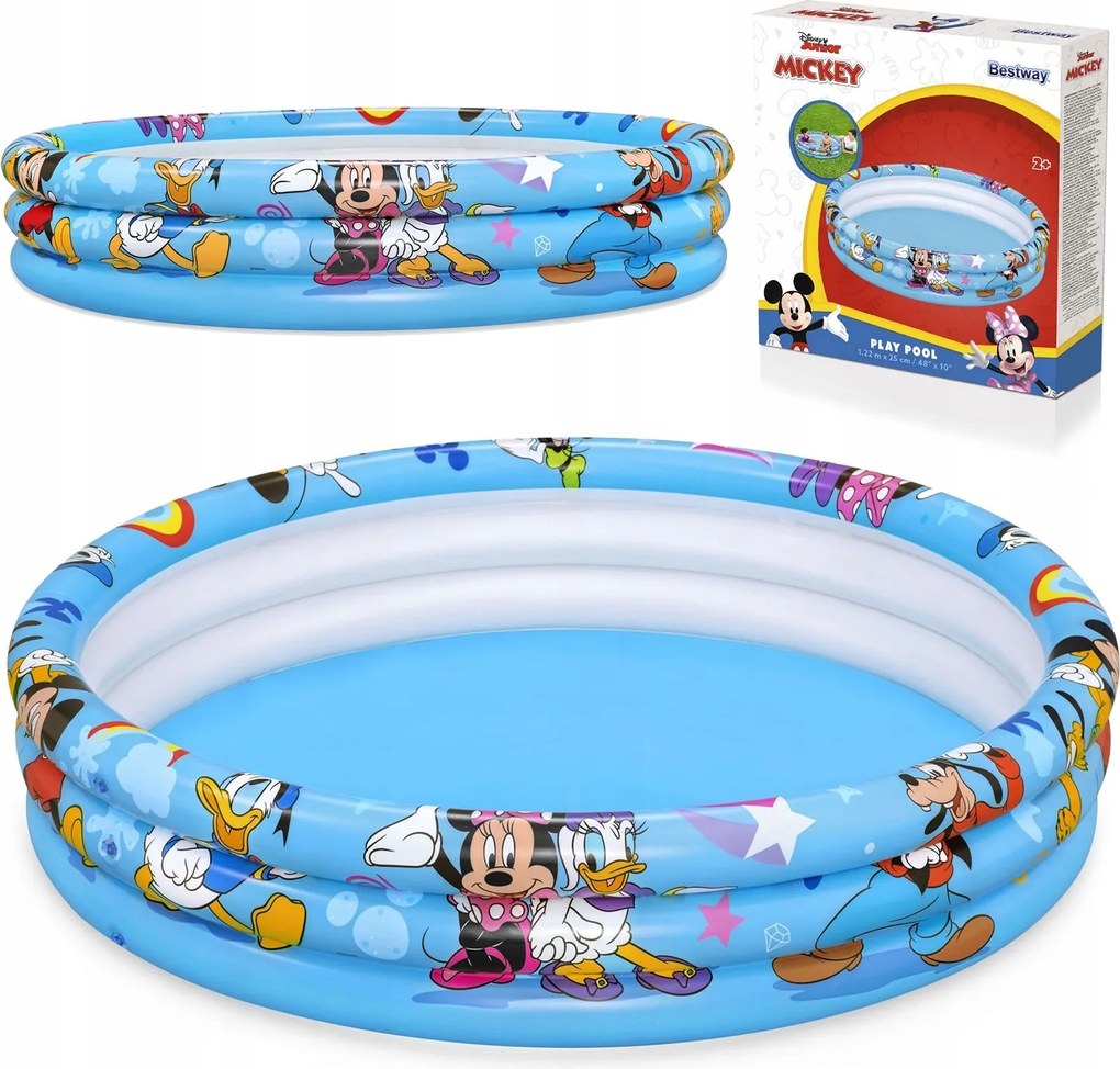 Mickey És Barátai Felfújható Medence 122 x 25 cm Bestway 91007