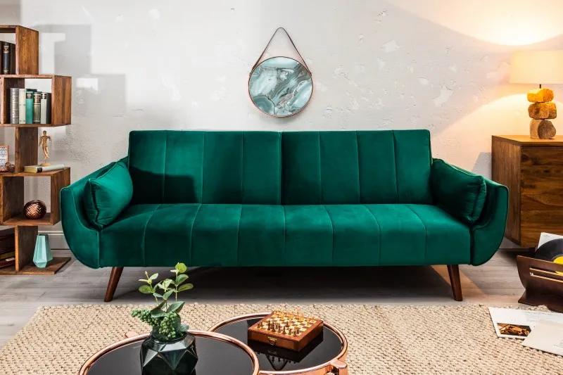 Divani II kanapé 215cm zöld bársony