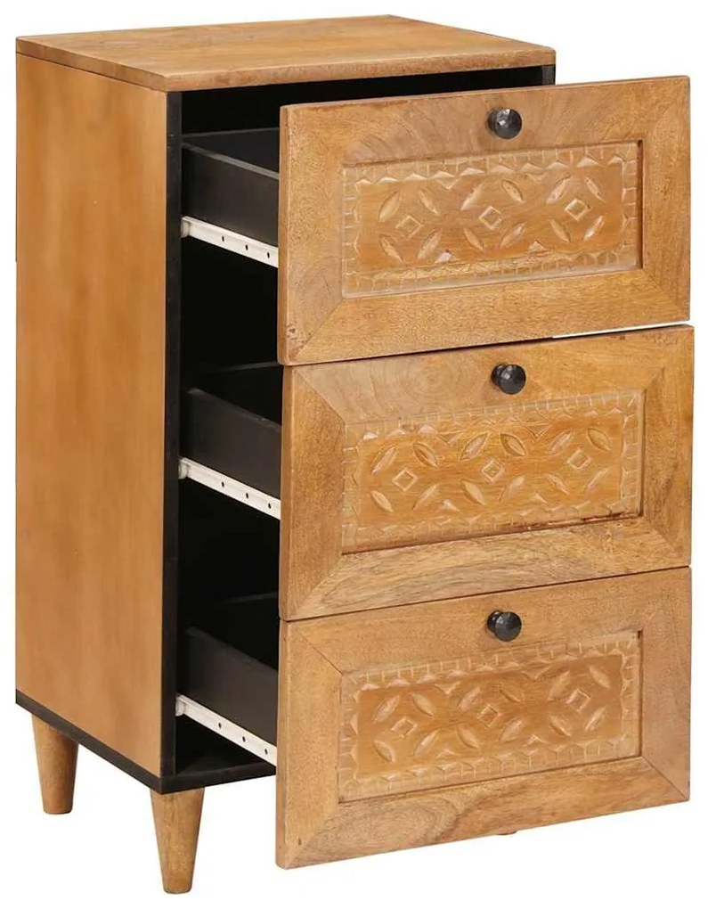 Széf fiókkal Világosbarna 33,5 x 40 x 75 cm