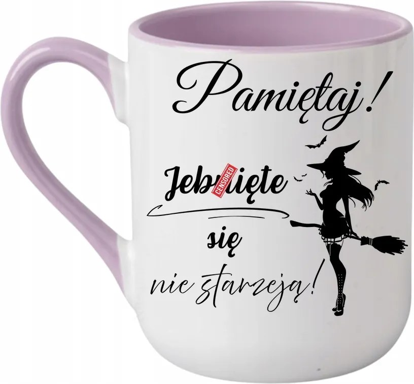 Bögre „Emlékezz, hogy nem öregszenek” Ajándék 330 coffee lila