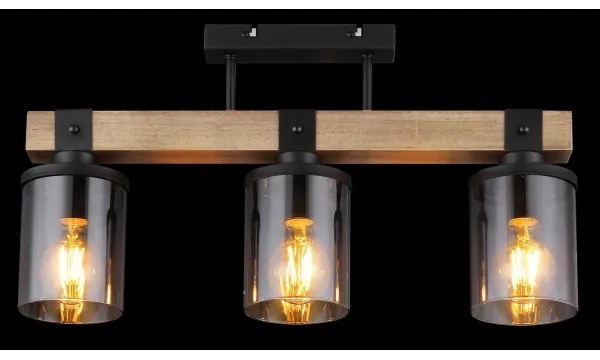 Globo 15555-3D -  Felületre szerelhető csillár LILA 3xE27/60W/230V