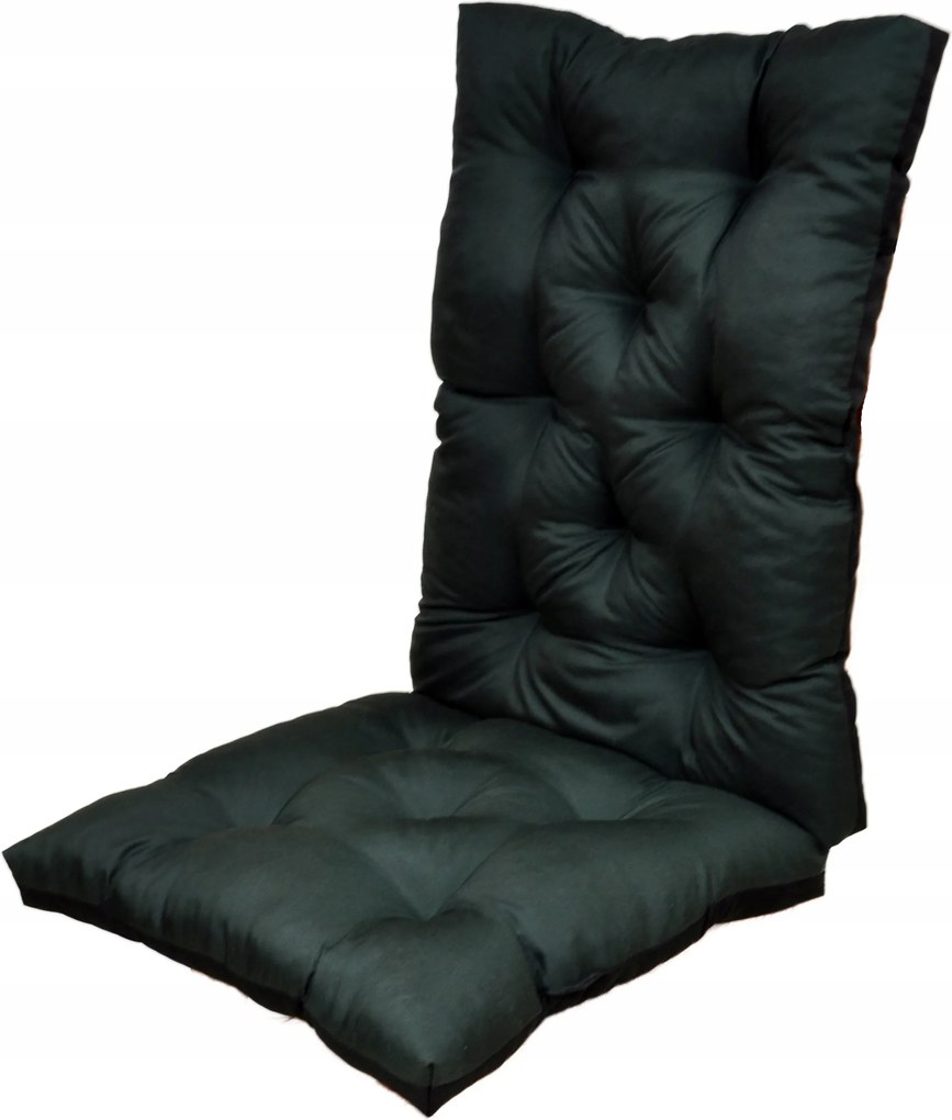 Vízálló párna háttámlával kerti székhez 50x50x70 Zöld