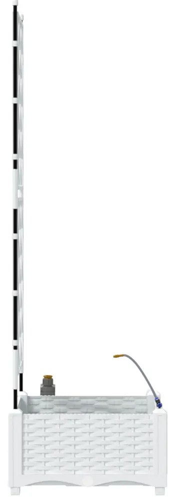 Kerti ültetők Fehér 40 x 40 x 126 cm Acél