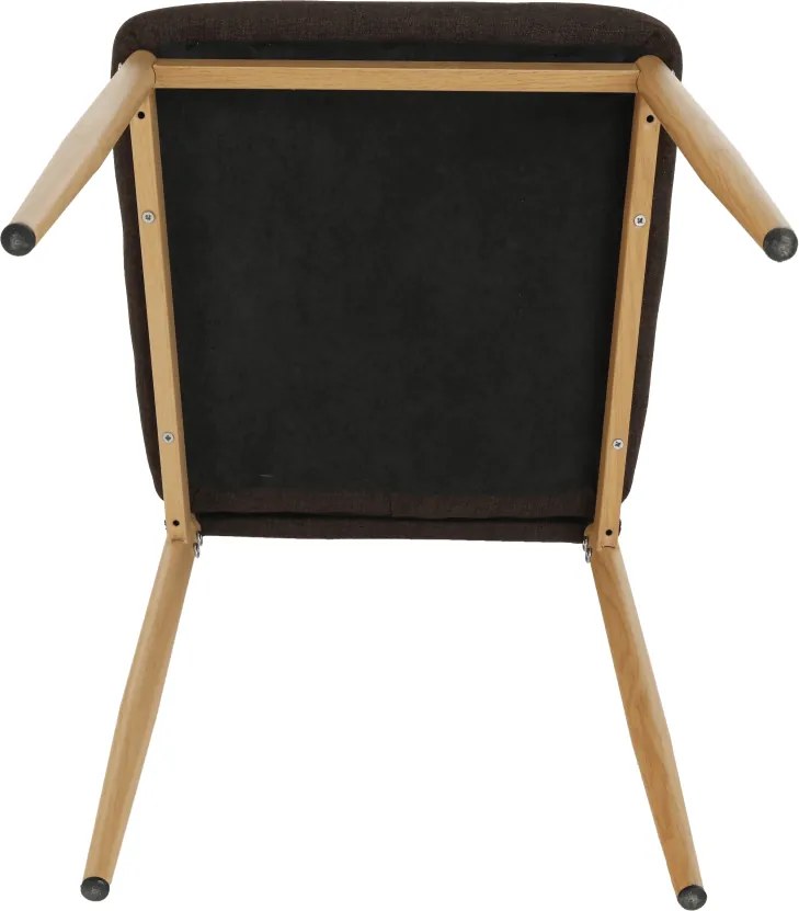 Szék, sötétbarna szövet/bükk, COLETA NOVA