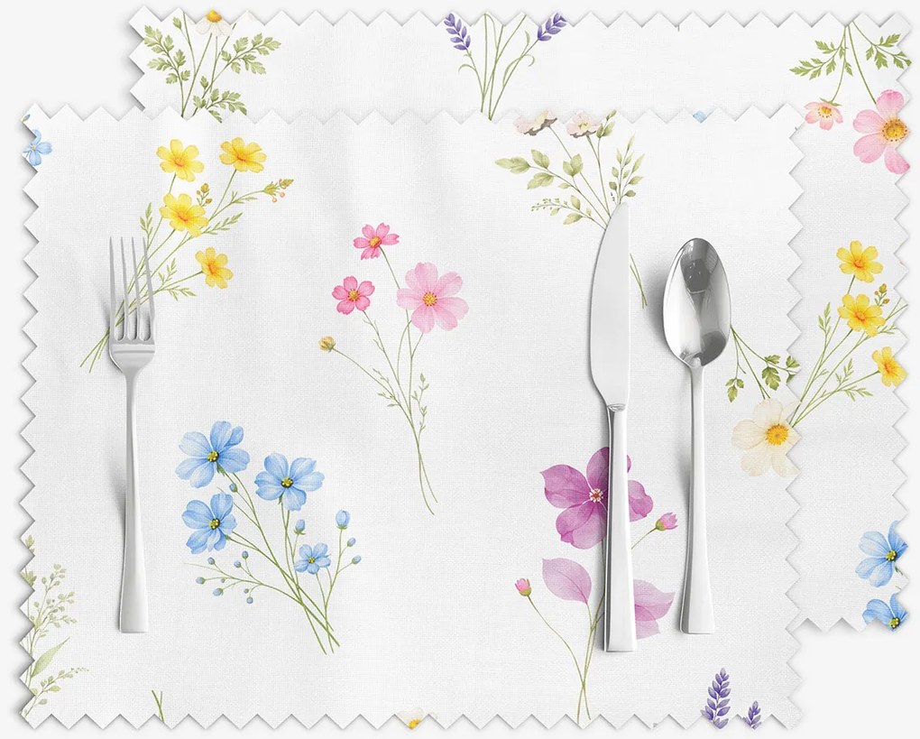 Goldea teflonbevonatú reggeliző alátét - virágoskert - 2db 30 x 40 cm