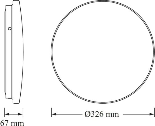 Osram - LED Fürdőszobai mennyezeti lámpatest CEILING ROUND LED/18W/230V Ø 33 cm IP44 fehér