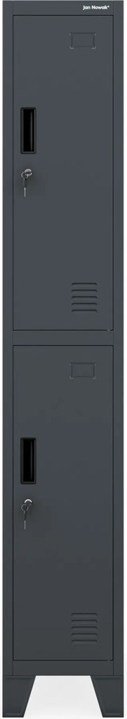 Szociális öltözőszekrény antracit BARTEK 1 Plus 292 x 1720 x 450 mm