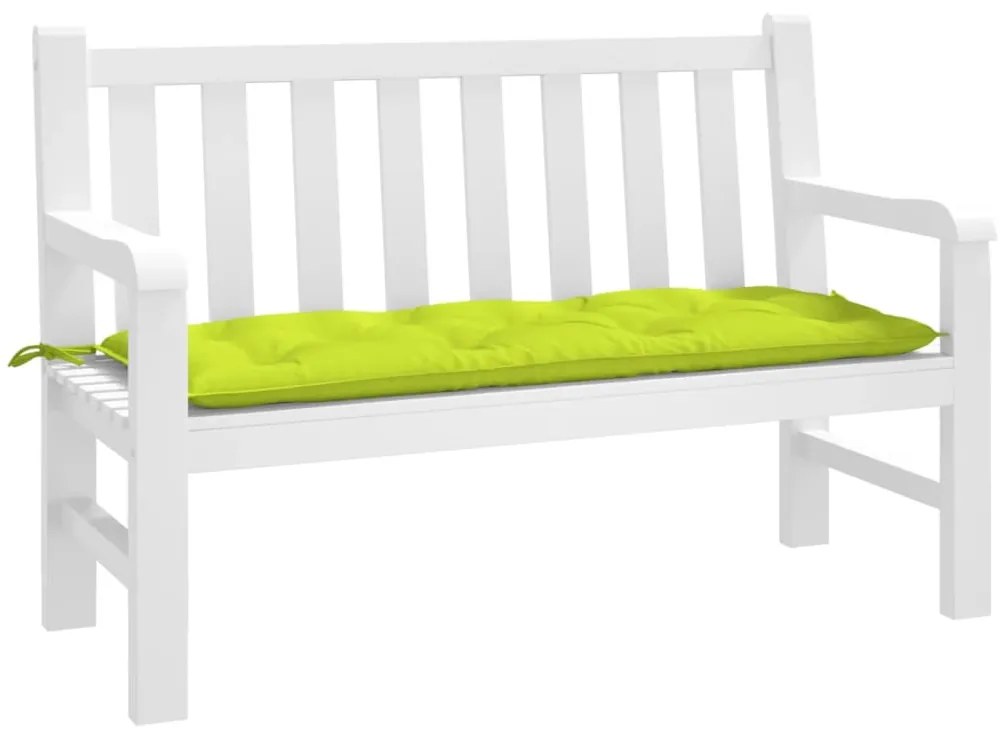 élénkzöld oxford szövet kerti padpárna 120 x 50 x 7 cm