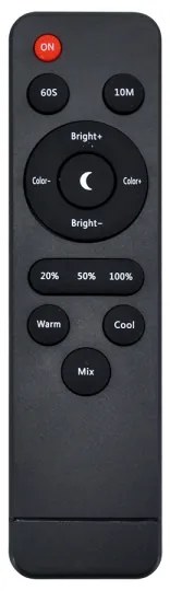 LED Dimmelhető lámpa 3in1 LED/12W/230V fekete CRI 90 + távirányítás