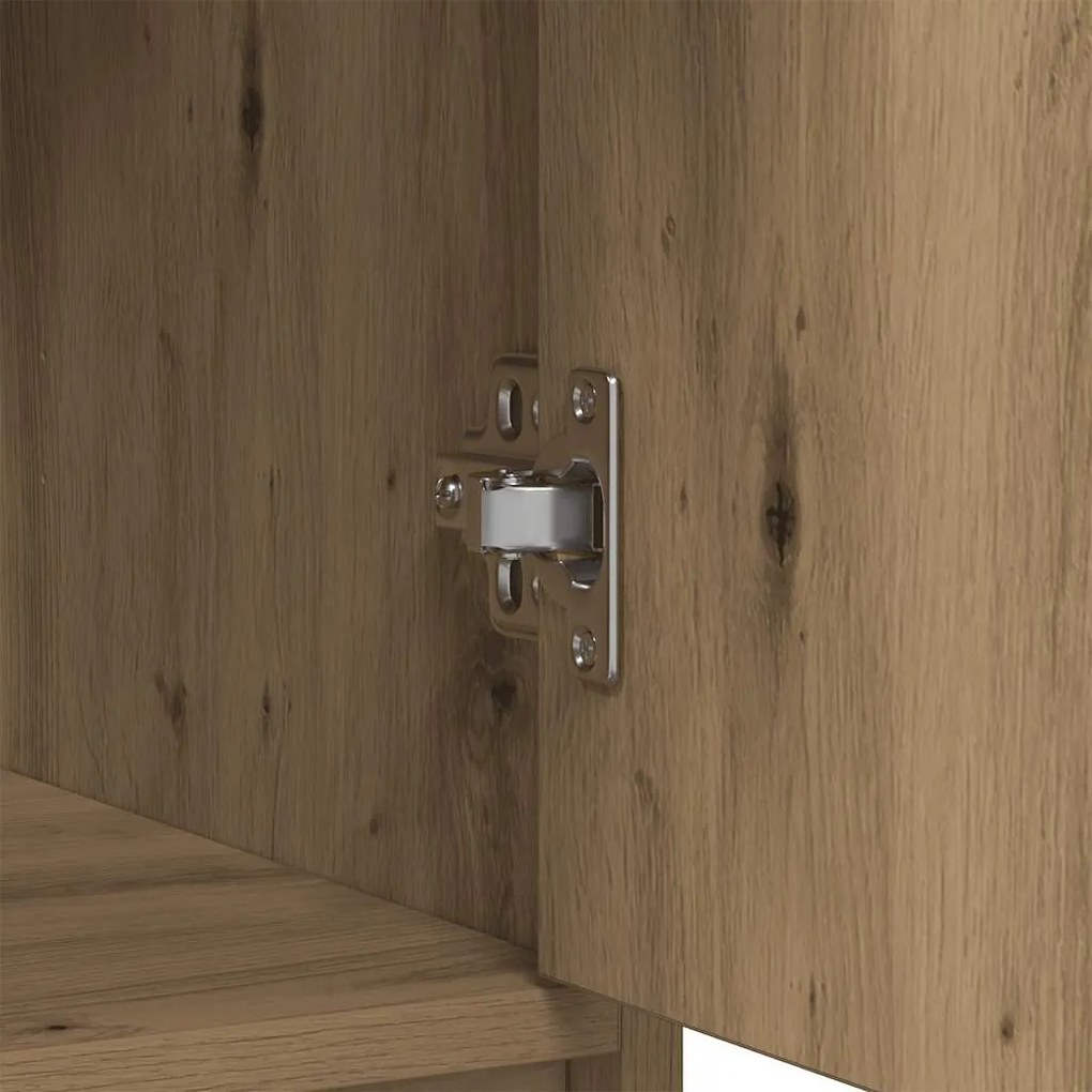 kézműves tölgy komód fiókokkal és ajtókkal 73x31x90 cm