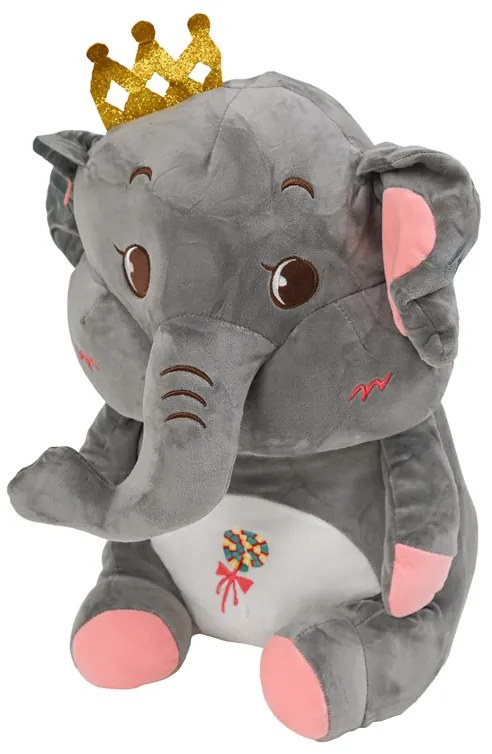 Plüss ELEFÁNT szürke babatakaróval belül