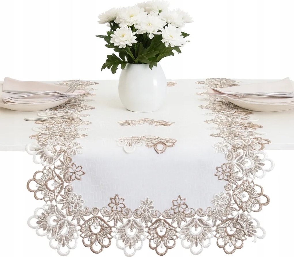 Pad Futópad Gipszkarton asztal Fehér barna 50x100 foltálló téglalap