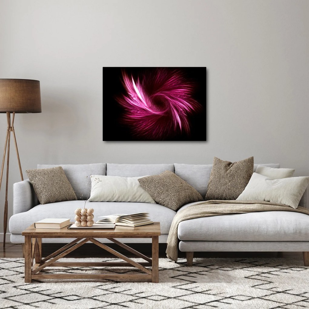 Kép - rózsaszín absztrakció (70x50 cm)