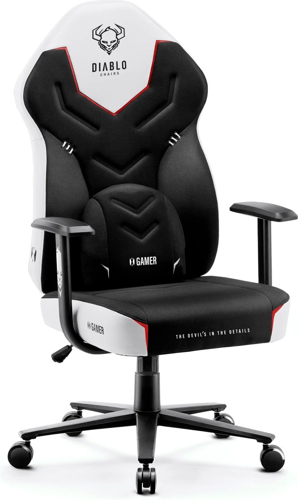 Gamer szék műbőr fehér Normal Size: Diablo X-Gamer 2.0 Snow White