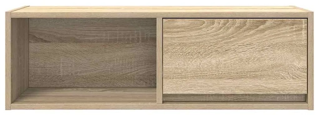sonoma tölgy színű szerelt fa fali TV-szekrény 80x31x25,5 cm