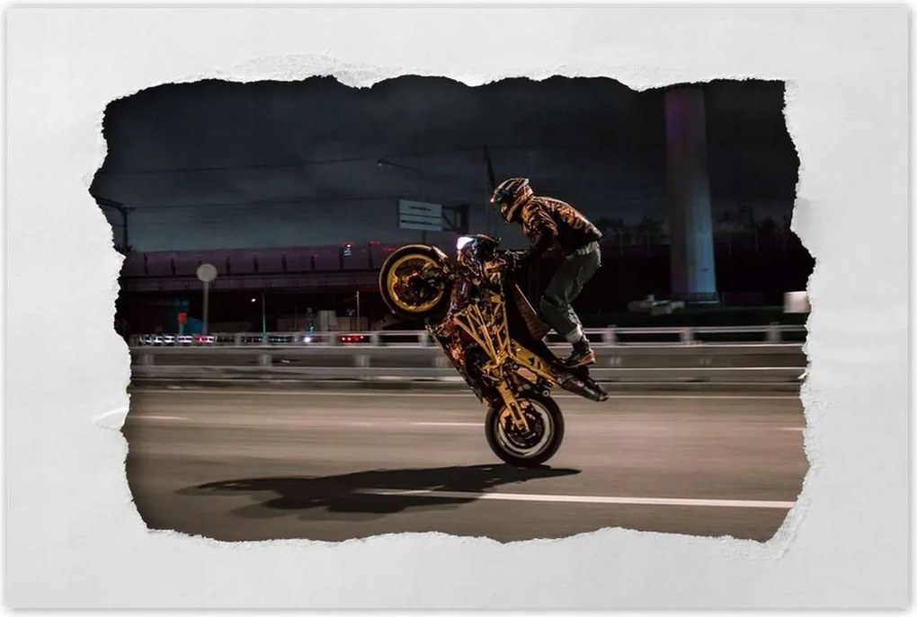 Poszterek 120x80 Motorral egy keréken