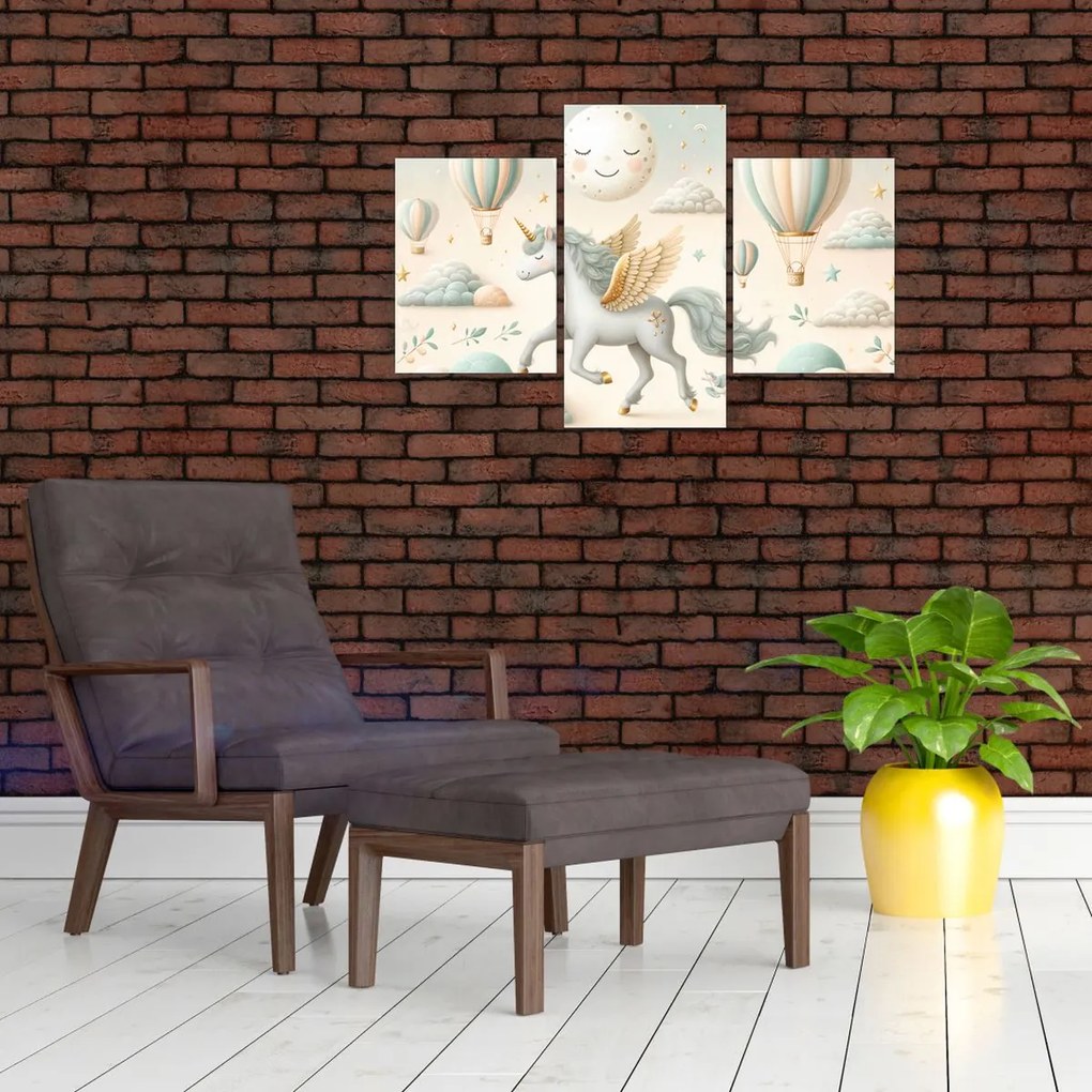 Kép - Boldog egyszarvú (90x60 cm)