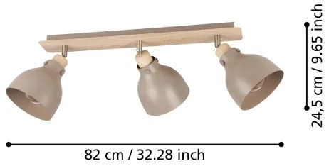 Eglo 900713 - Spotlámpa ARRECIFE 3xE27/28W/230V