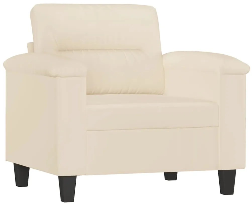 4 részes bézs mikroszálas szövet ülőgarnitúra párnákkal