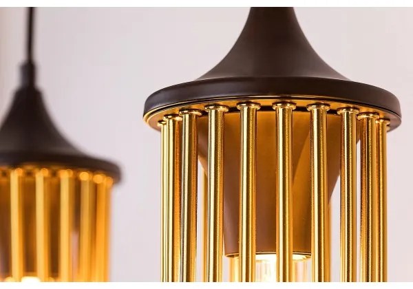 Rabalux 72153 - Csillár zsinóron ROXAS 3xE27/40W/230V