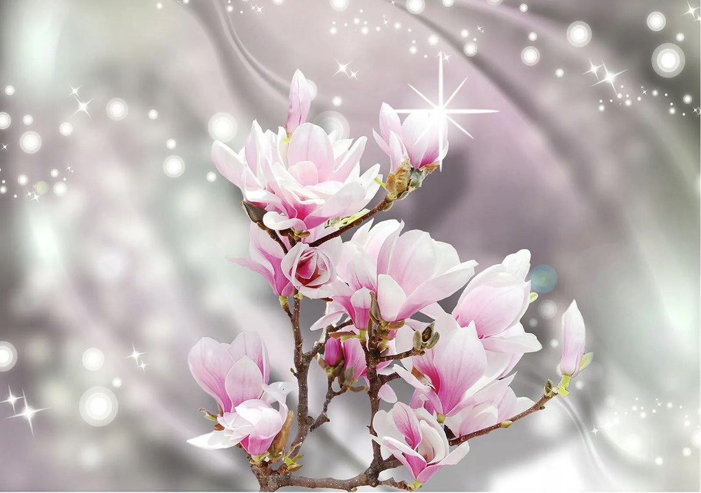 Fotótapéta Magnólia Virágos elegancia vinil falra 368x254 +ragasztó