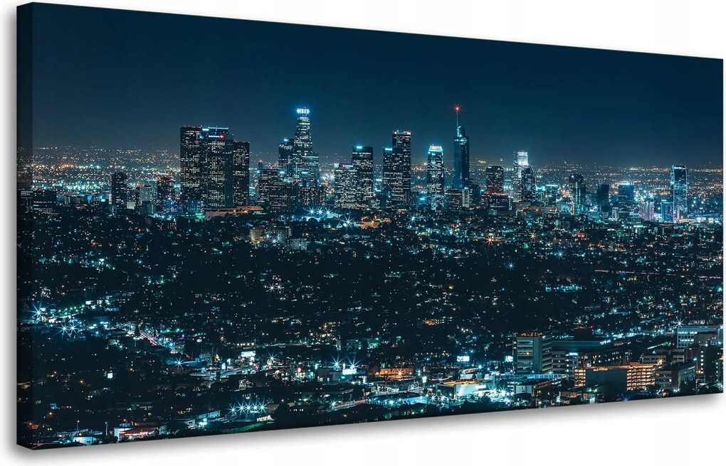Vászonkép Építészet Los Angeles éjszaka 80X40 cm