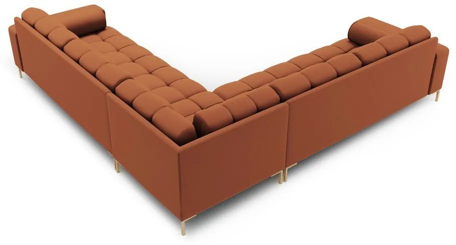 Téglavörös sarokkanapé (variálható) Bali – Cosmopolitan Design